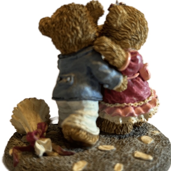 Pre-owned Teddy Bear Figurine by Russ Berrie and Co. Inc Teddy Town I Love You - Picture 3 of 6